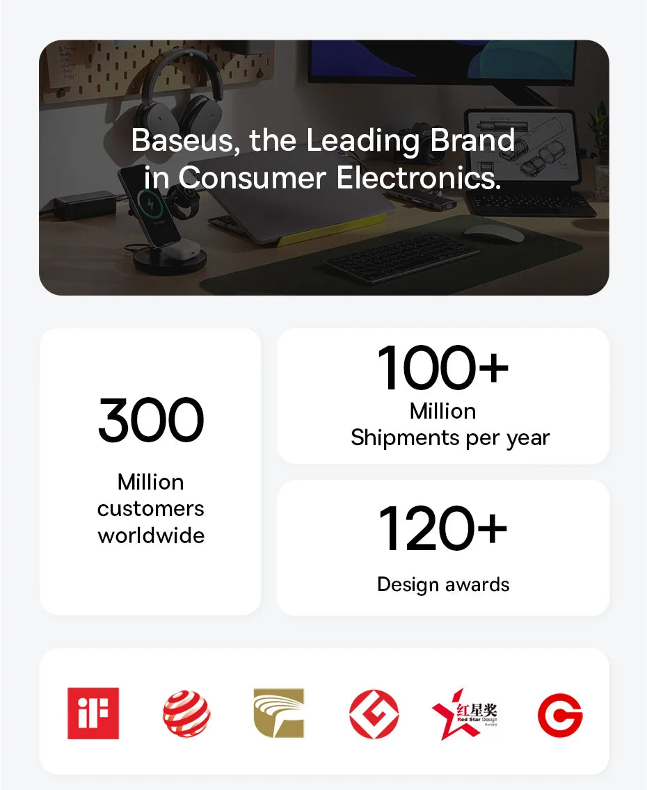 🧲🔌 Baseus Magnetic Cable Organizer Holder – Adjustable Under Desk Clip