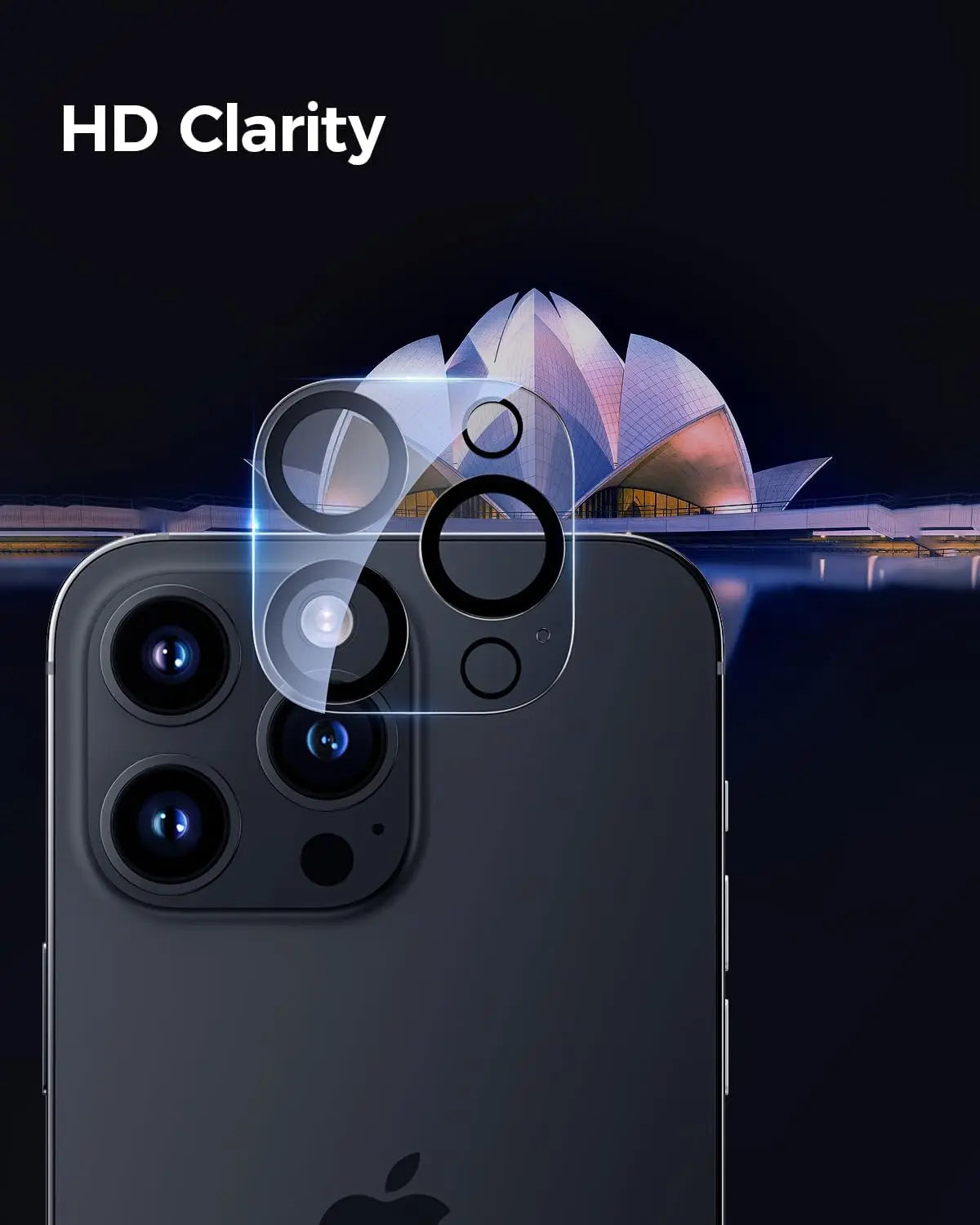 2/4PCS 9H HD Camera Lens Protector for iPhone 16 Pro / Pro Max