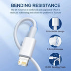 20W USB-C Fast Charger Set with 3.3FT Cable – For iPhone 14 / 13 / 12 / 11