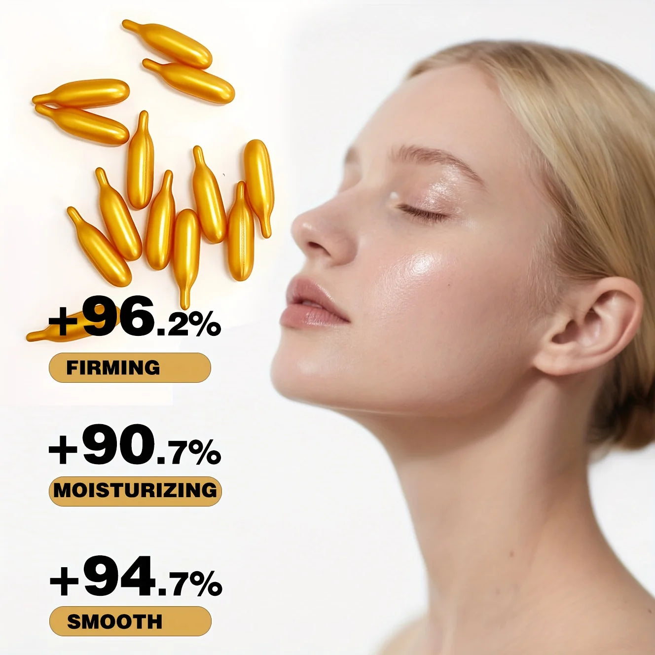 ✨💧 Vitamin E Serum Capsules – Hydrating & Moisturizing Single-Use Facial Essence (90 Capsules / Bottle)