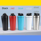🥤💪 Multi-Color Stainless Steel Sports Shaker Cup – Leakproof