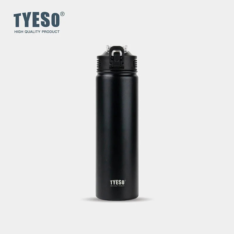 TYESO Thermos Bottle 600ML / 750ML – Stainless Steel Insulated Straw Water Bottle 💧✨