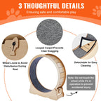 🐱🏃‍♀️ SucceBuy Wooden Cat Exercise Wheel – Large Indoor Treadmill 🔎 SEO Title