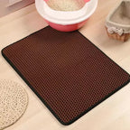 🐱🧼 Double Layer Waterproof Cat Litter Mat – Non-Slip & Washable