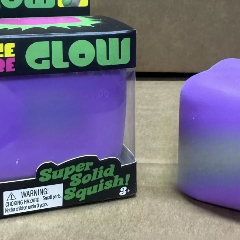 Glow Cube Squishy Toy – Slow-Rebound Ice Cube Sensory Fidget