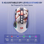 🔥🖱️ Redragon M612AK PRO RGB Gaming Mouse – 8000 DPI Dual Mode