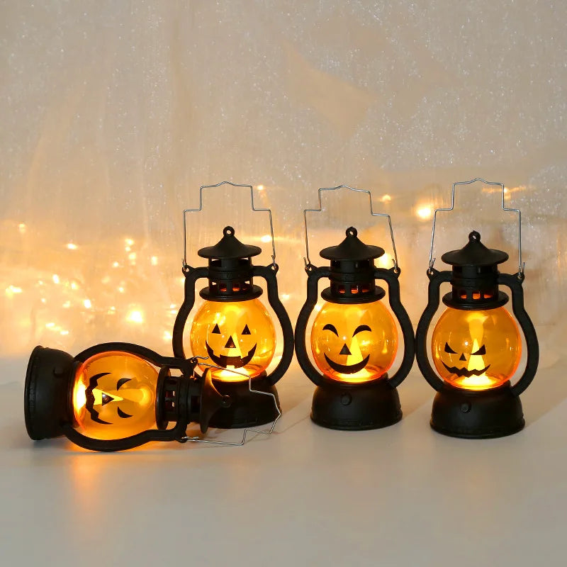 Halloween LED Pumpkin Lantern – Spooky Hanging Décor