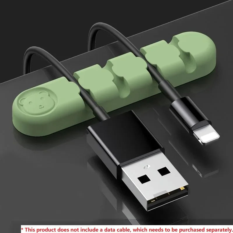 🎀🔌 Cute Cable Holder Desk Organizer – Cord Protector