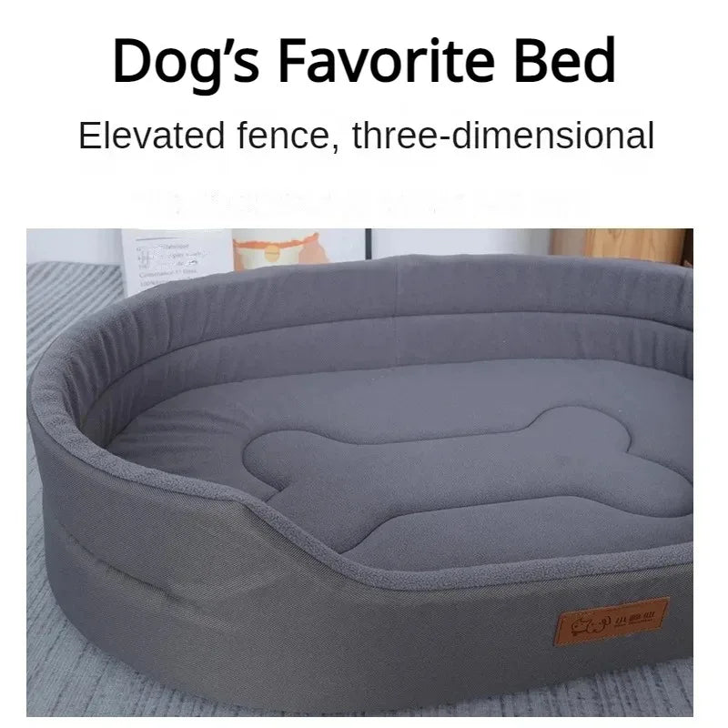 🐾🛏️ Winter Fluffy Dog Cushion Sofa Bed – Large & Medium Pets