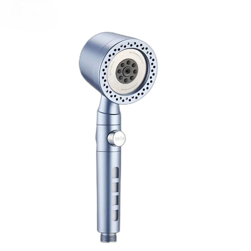 🚿💧 5 Spray Portable Shower Head – High Pressure Large Flow ABS Spa Shower with Filter & Stop Button