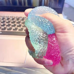 Blue Ice Ball Squishy Toy – Transparent TPR Mochi Sensory Fidget