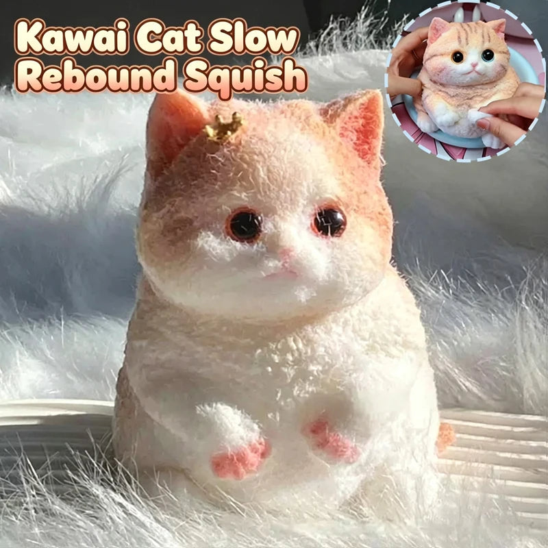 Cute Animal Squishy Toy – Ultra Soft Stretchy Cat & Dog Fidget Toy