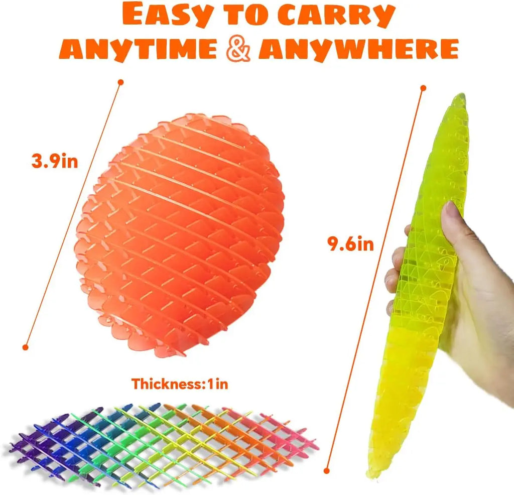 Mini Fidget Worm Toy – Elastic Mesh Sensory Stretch Fidget