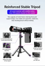 🔭📱 APEXEL 36X Metal Telephoto Zoom Lens with Tripod