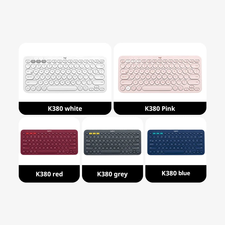 ⌨️🔴 Logitech K380 Wireless Bluetooth Keyboard – Network Red Edition