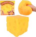 Yellow Cheese Squishy Toy – Squeeze & Stress Relief Fidget Toy