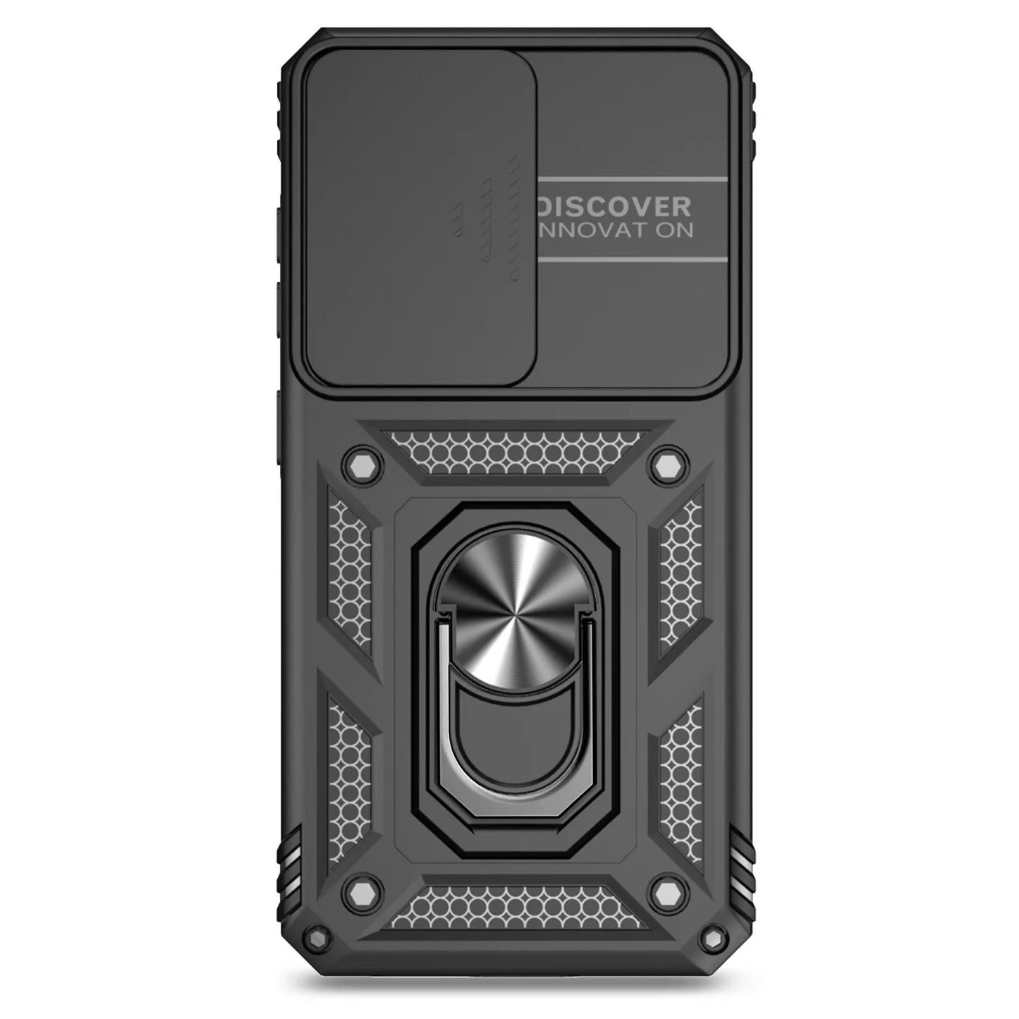 Luxury Armor Case with Ring Holder & Slide Camera Cover for Samsung Galaxy S Series