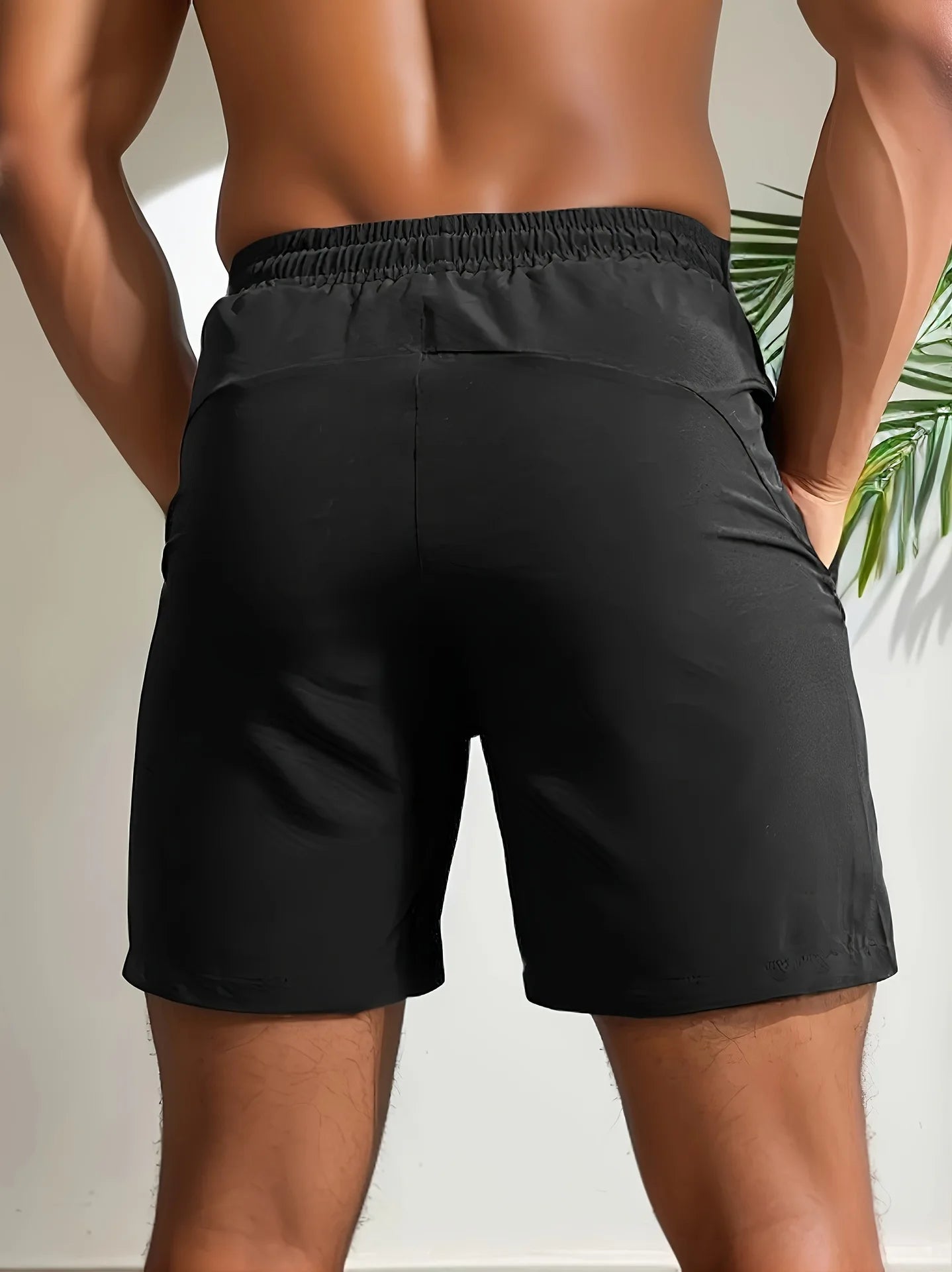 Men's Breathable Letter Print Shorts Dry Outdoor Casual Shorts Beach Shorts Gym Sport Running Squat Fitness Men Short Pants Breathable Drawstring Shorts