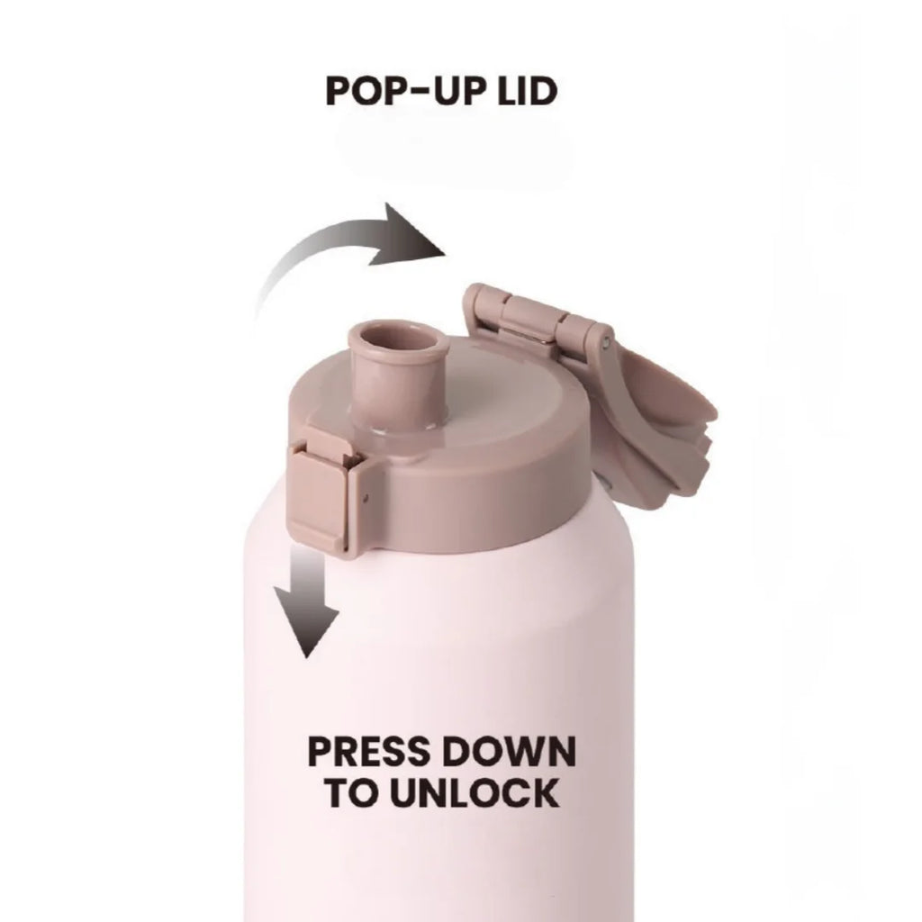 TYESO Large Capacity Insulated Water Bottle – Leakproof Travel Mug with Handle 💧✨
