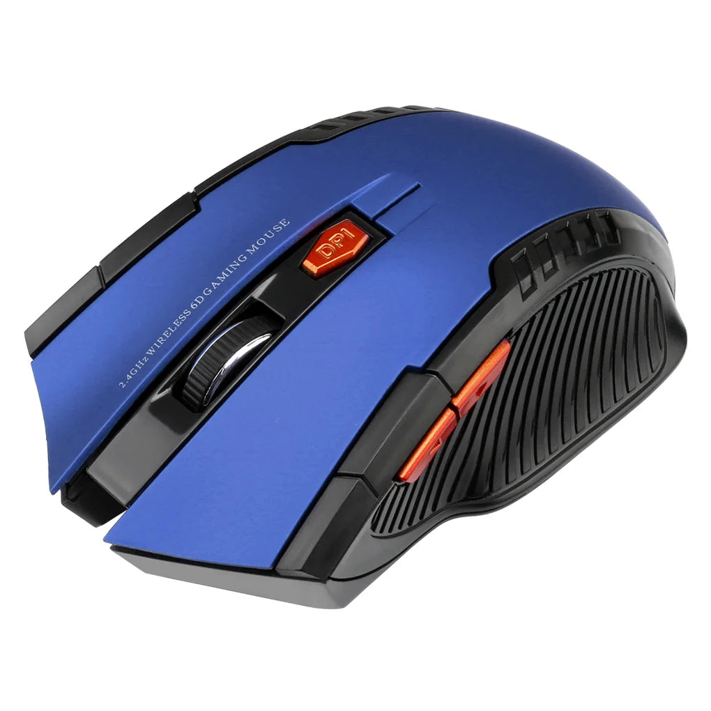 🖱️⚡ 2.4G Wireless Mouse 1600DPI – 6 Button Optical Gamer Mouse
