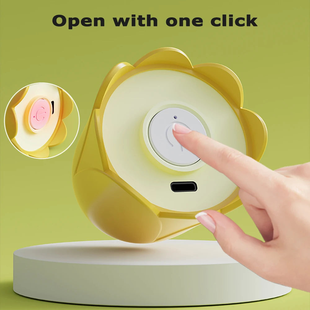 USB Electric Interactive Cat Rolling Ball Toy – Automatic Touch-Activated Silicone Teaser