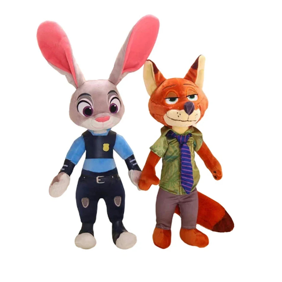 🦊🐰 Zootopia Official Nick & Judy Plush Dolls ✨ | Cute Stuffed Animal Toys for Kids 👧👦 | Holiday & Birthday Gifts