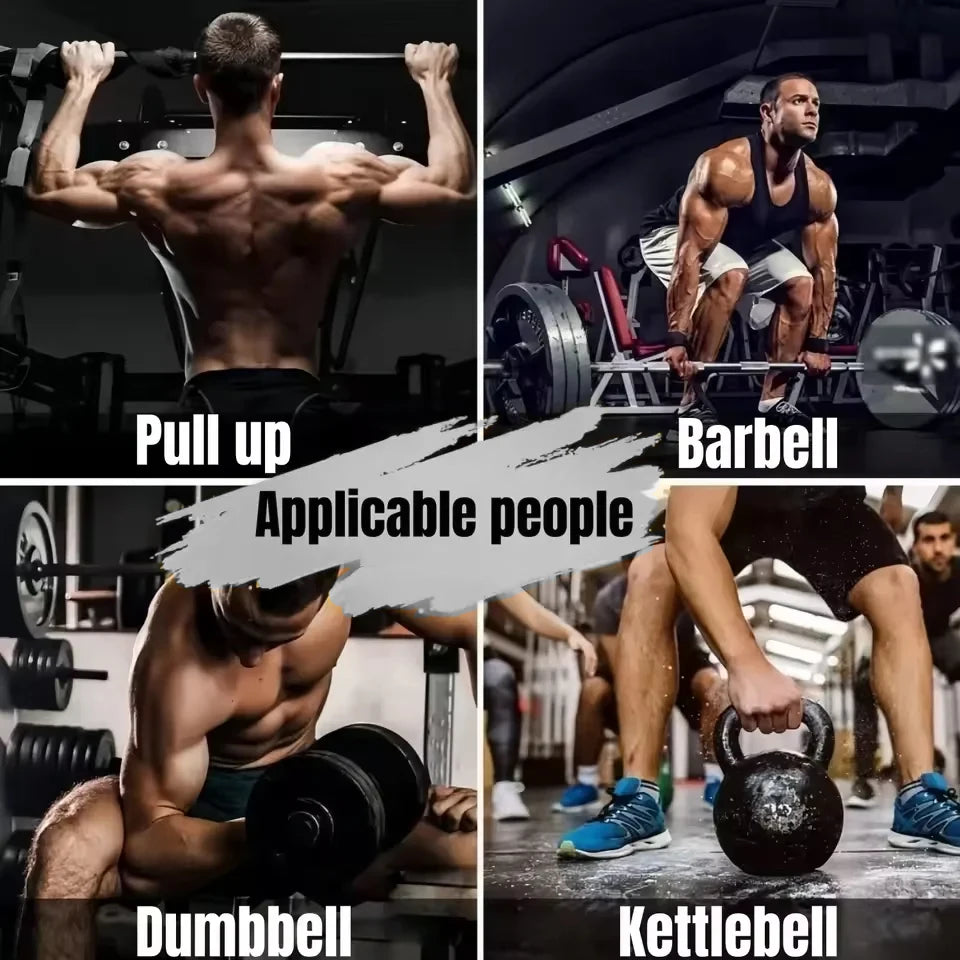 🏋️ Weight Lifting Hook Grips with Wrist Wraps – Heavy Duty Lifting Straps for Deadlifts, Pull-Ups & Strength Training 💪