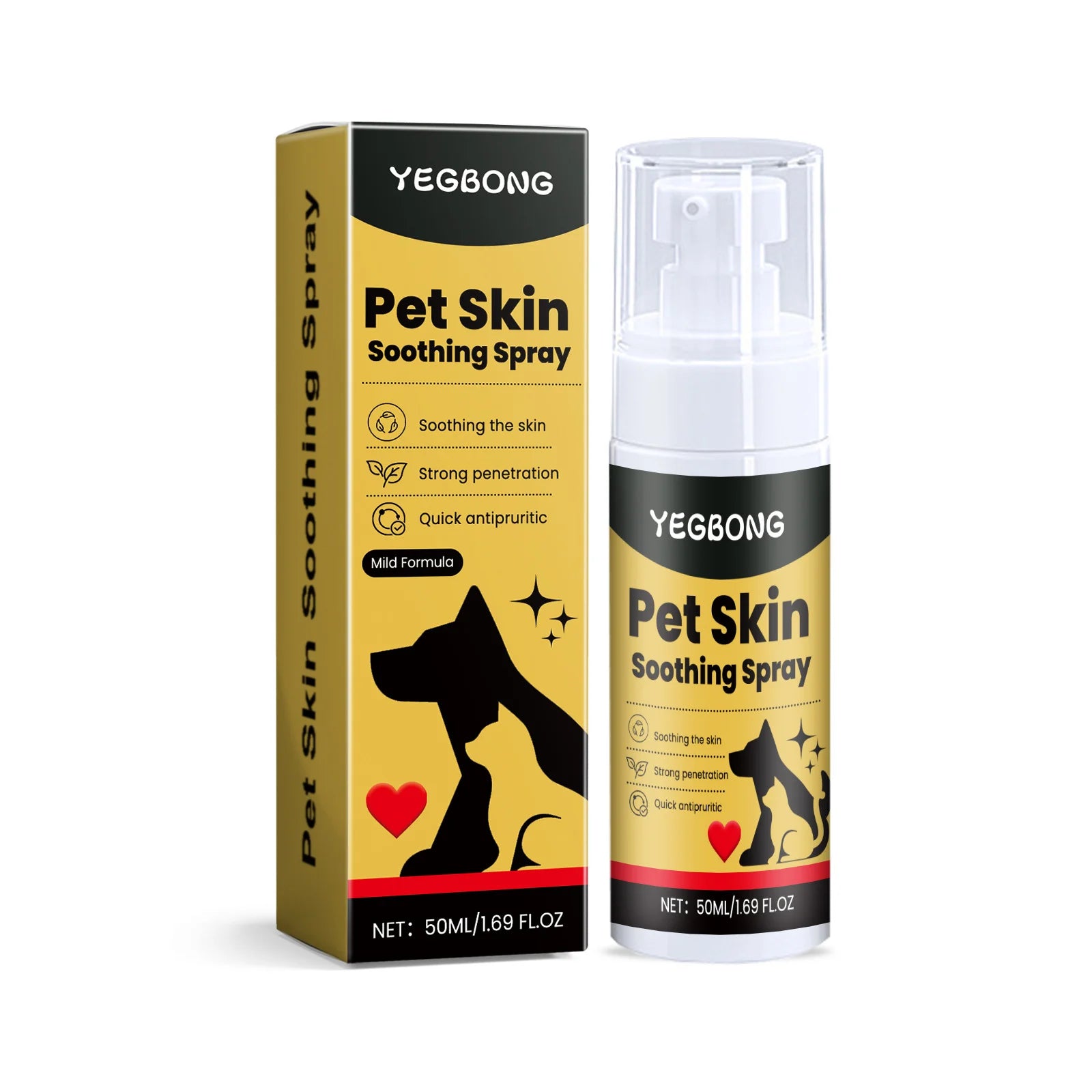 Pet Skin Care Spray – Flea & Lice Relief for Dogs & Cats