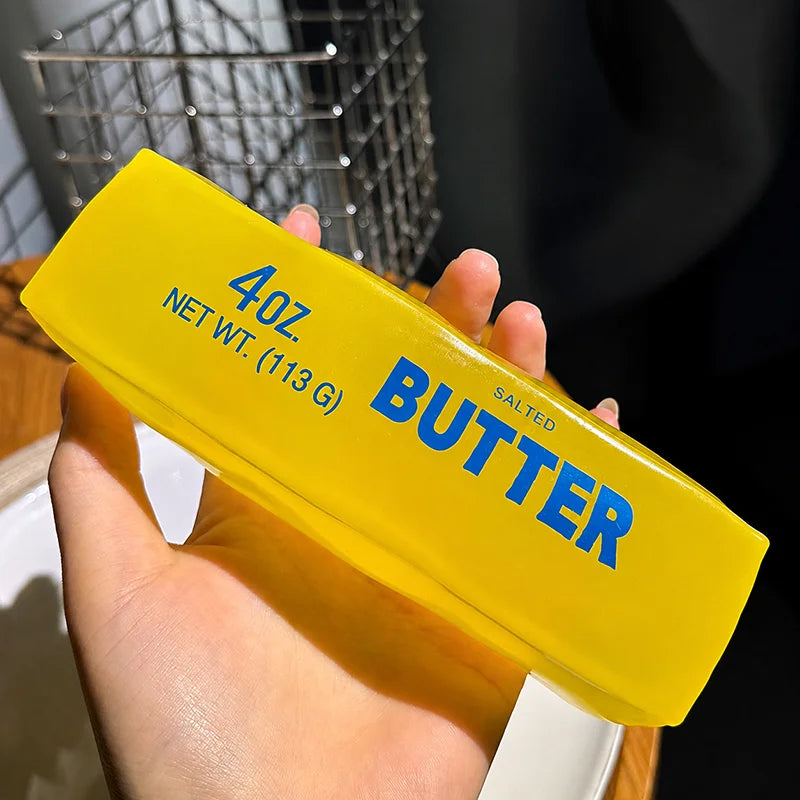 Jumbo Butter Squishy Fidget Toy – Transparent Squeeze Stress Relief