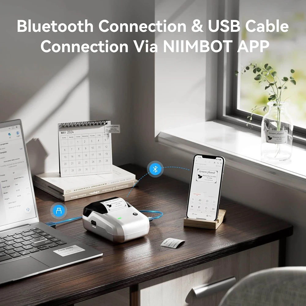 🏷️📱 NIIMBOT B1 Portable Thermal Label Printer – 2 Inch Bluetooth Sticker Maker