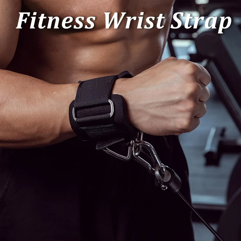 Adjustable Wrist Cuff for Cable Machine – Neoprene Padded Gym Ankle/Wrist Strap for Arm & Glute Training | Fitness Attachment for Men & Women (1 Pc)