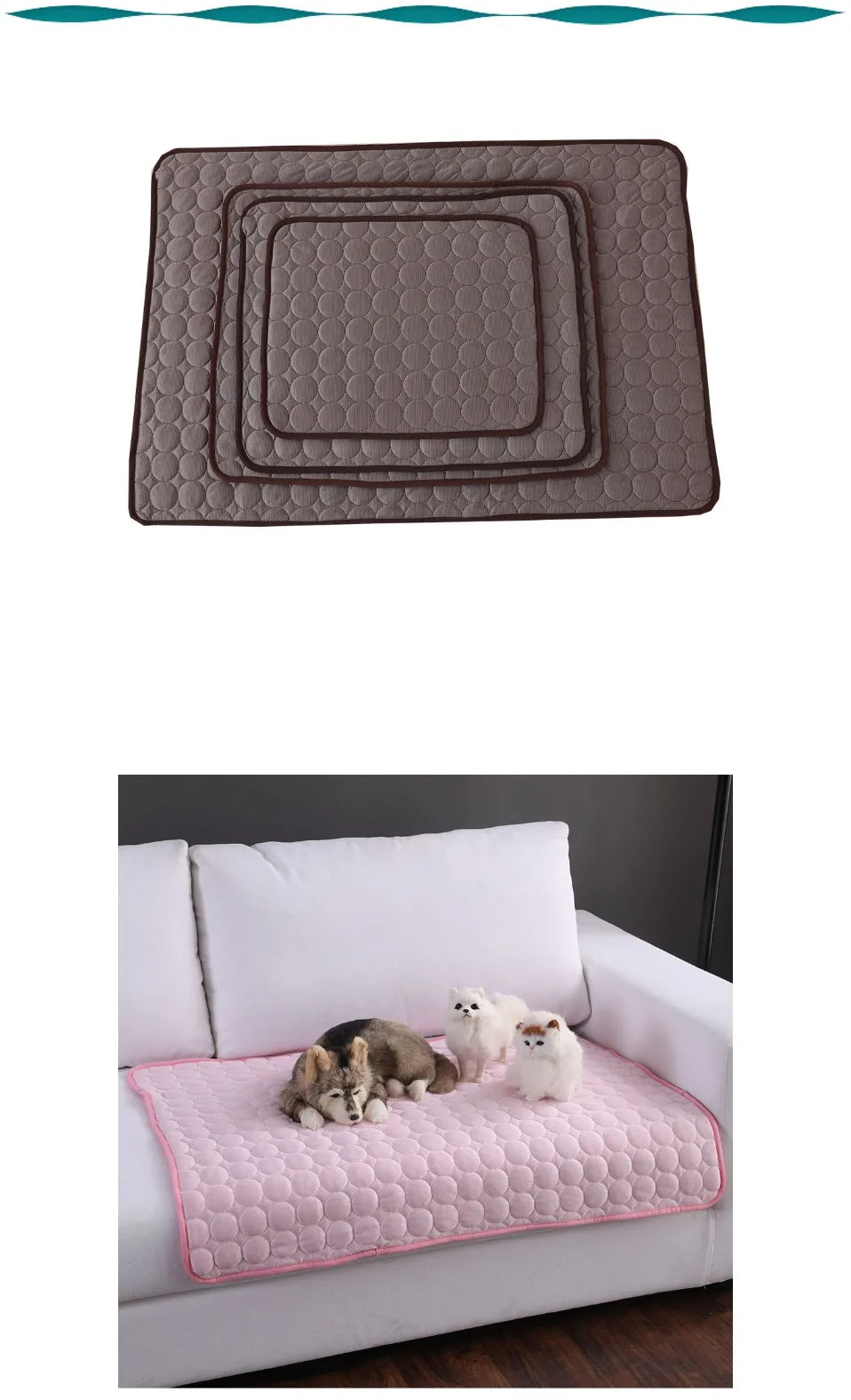 ❄️🐾 Dog Cooling Mat – Summer Pet Cold Bed Ice Pad