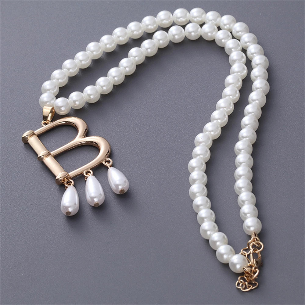 👑✨ Fashion Queen Anne Boleyn Cosplay Necklace 🤍 | Faux Pearl Renaissance Noble Jewelry 💎 | Halloween Royal Costume Accessory for Women 🎃