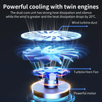 🔥❄️ Q100 17-Inch Gaming Laptop Cooler – 2600RPM LED Screen