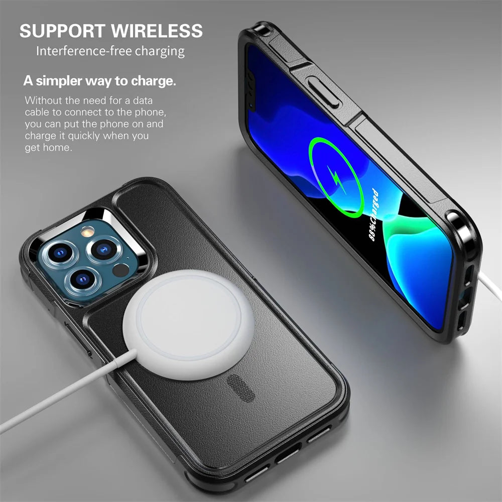 MagSafe Magnetic Military-Grade Shockproof Case for iPhone