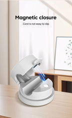 🧲🔄 360° Rotation Magnetic Cable Clip – Adhesive Wire Organizer