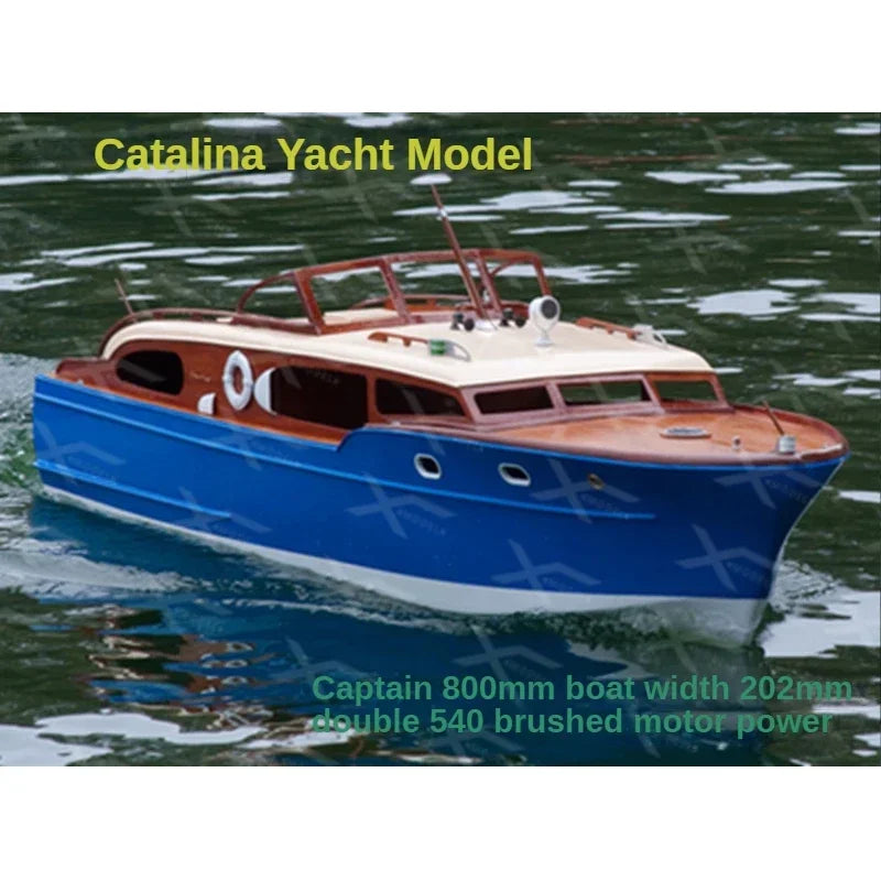 Catalina Yacht Model Basswood Laminate Processing Upgrade Version RC Boat Kit Simulation Assembly Kit