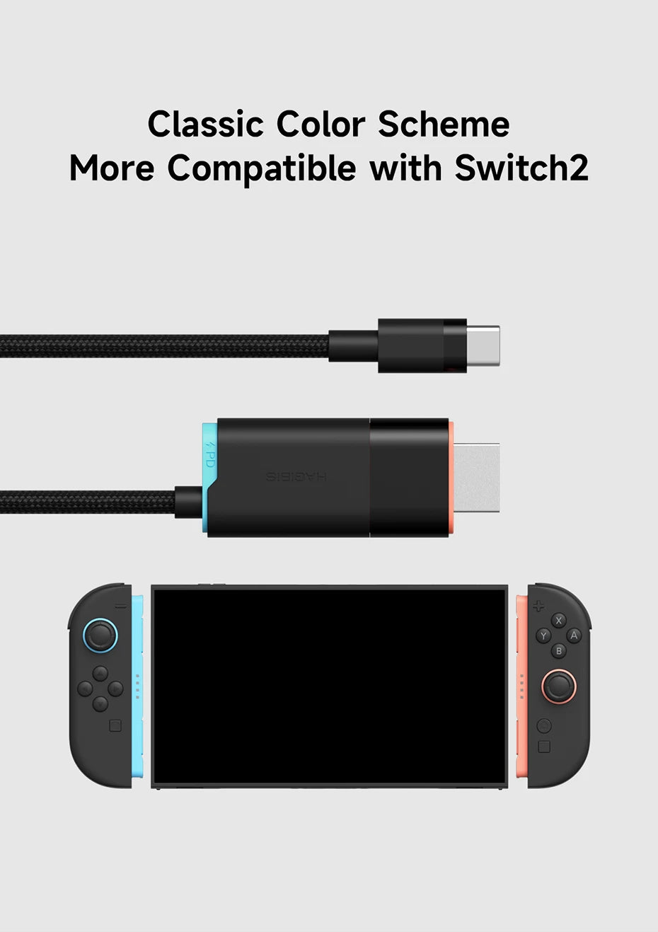 🎮🔗 Hagibis Switch 2 Dock – 4K@60Hz USB-C to HDMI with 100W PD