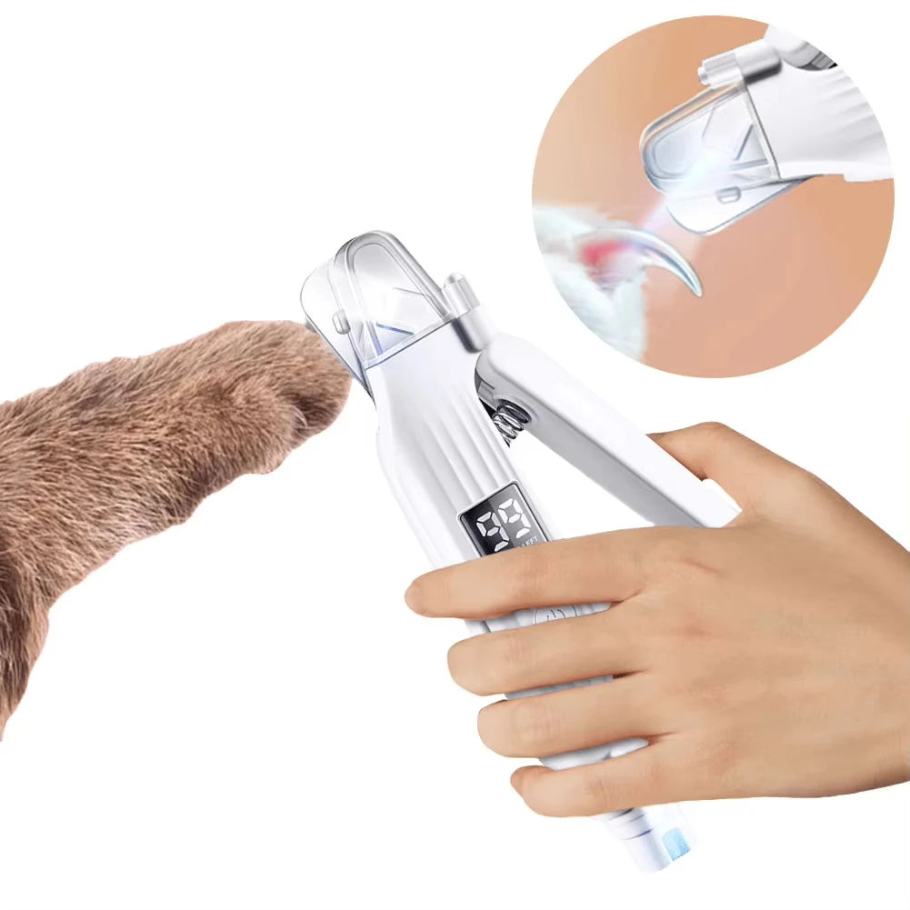 ✂️🐾 2-in-1 Electric Pet Nail Trimmer & Grinder with LED Light