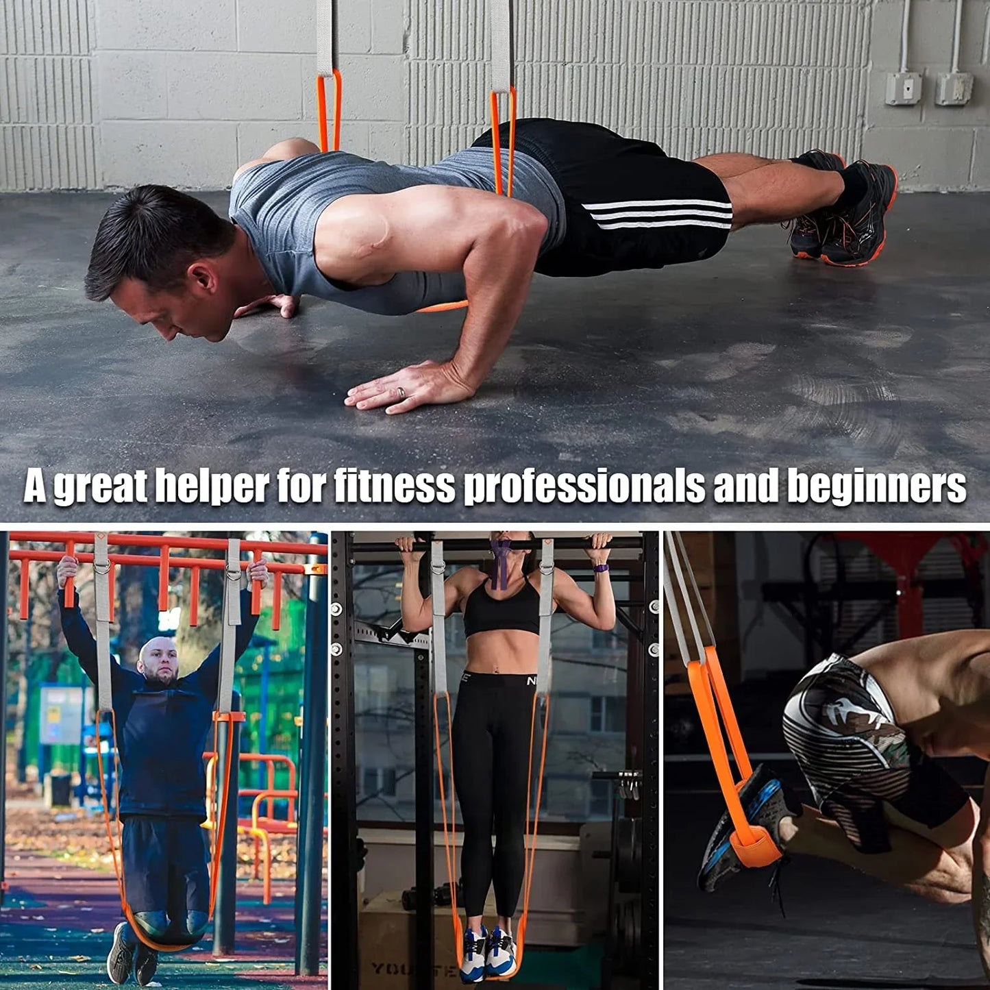 Pull-Up Assistance Bands Set with Resistance Straps – Support for Pull-Ups, Chin-Ups & Strength Training for Men & Women