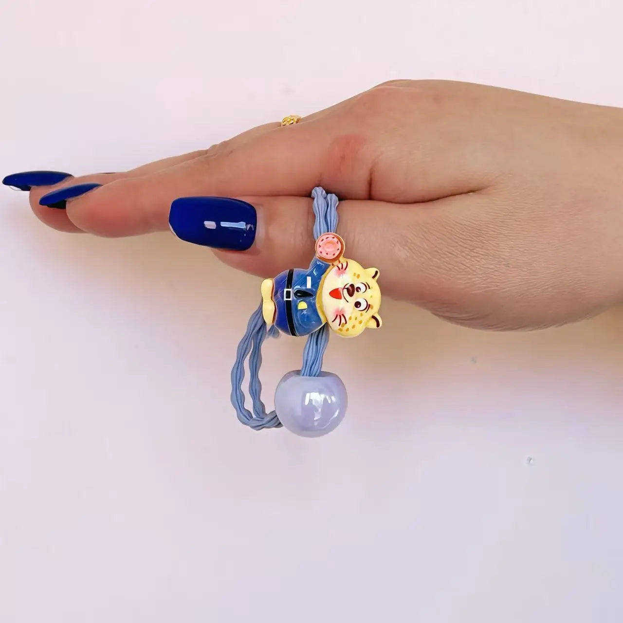 🐰🦊 Zootopia-Style Cartoon Anime 3D Plush Headband Set 🌈 | Cute Hair Accessories Rubber Bands & Hair Ties 🎀 | Colorful Gift for Girls