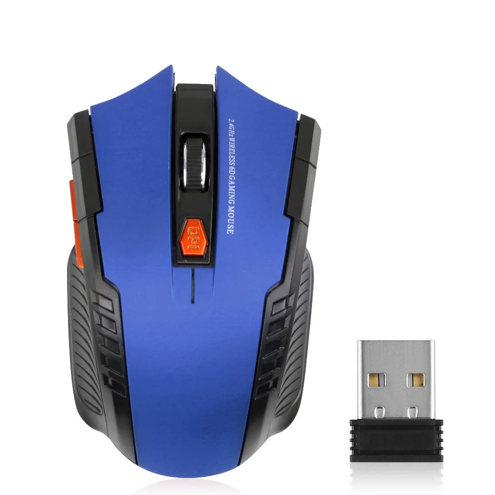 🖱️⚡ 2.4G Wireless Mouse 1600DPI – 6 Button Optical Gamer Mouse