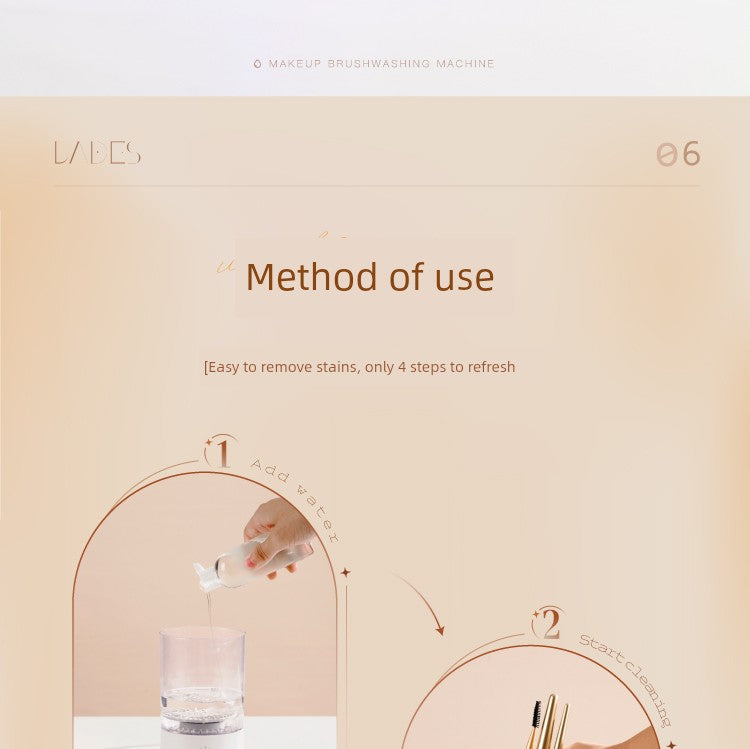 Makeup Brush Automatic Cleaning Rechargeable Quick Drying