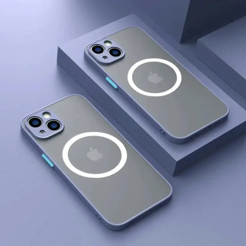 Luxury Matte Armor Magnetic MagSafe Case for iPhone 15 / 16 / 14 / 13 / 12 / 11