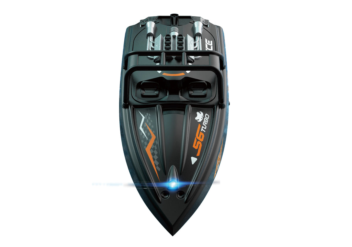 RC Speedboat 2.4G Jet Spray RC Boat Remote Control Ship Waterproof LED lamp Carbon brush motor High-Speed Models child toy gift