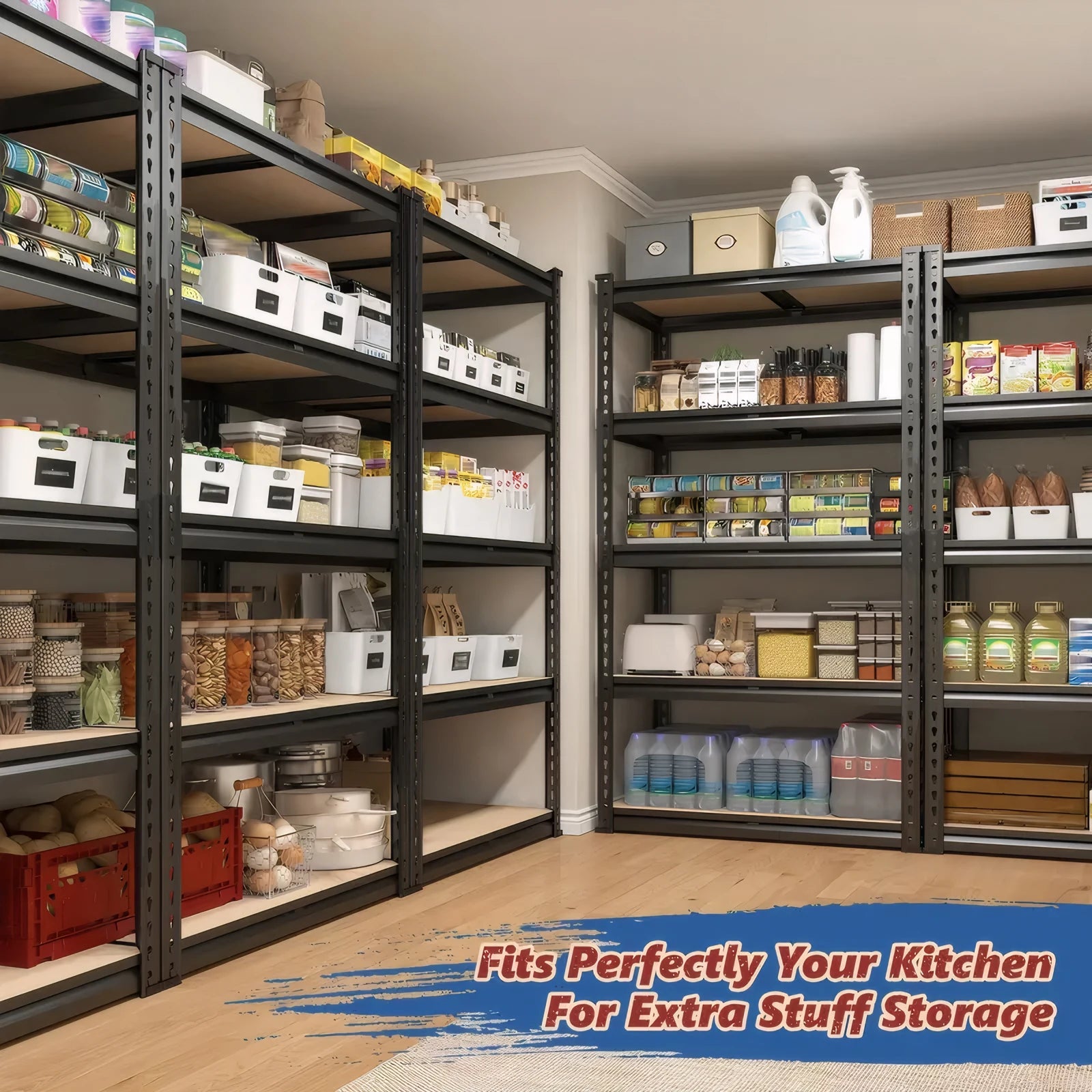 🧰✨ Heavy Duty Garage Shelving Storage Rack | 72" / 60" Height Adjustable Shelves 🏠 | 2000 LBS Capacity Metal Storage Shelf for Garage & Closet