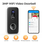 🔔📹 JOOAN 2K Intelligent WiFi Video Doorbell | Smart Home Camera Intercom 🔐 | Outdoor Battery-Powered Wireless Security Doorbell