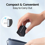 🔌 3-in-1 USB-C 120W Fast Charging Wall Adapter with Retractable Cable ⚡ | Dual Device Smart Charger for iPhone, Samsung & Google Pixel | Compact, Stylish & Travel-Ready