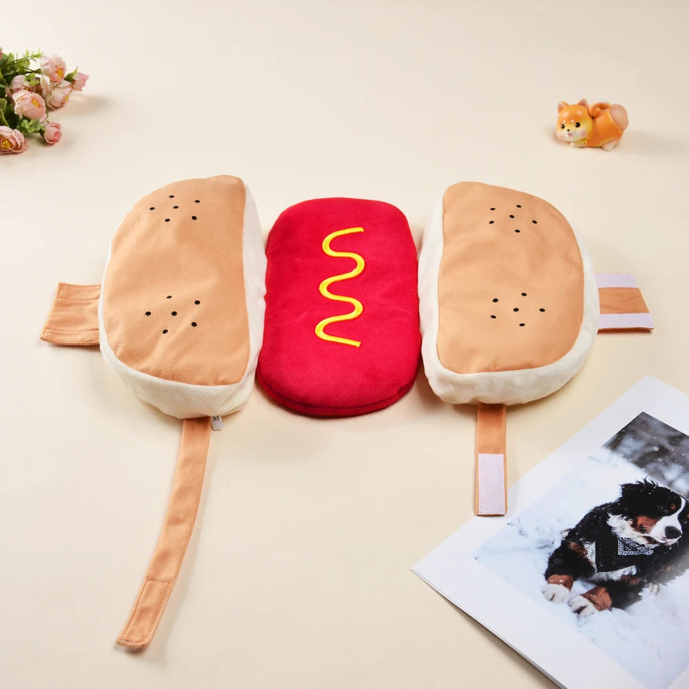 Hot Dog Pet Costume – Funny Puppy Cosplay Outfit