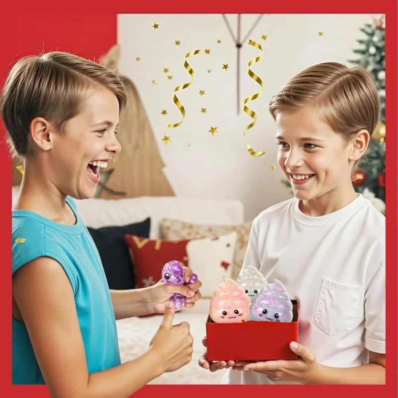 Poop Stress Balls – 2-Pack Colorful Funny Fidget Toys